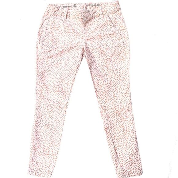 Gap Skinny Mini peach Polka Dot Khakis - Picture 2 of 6